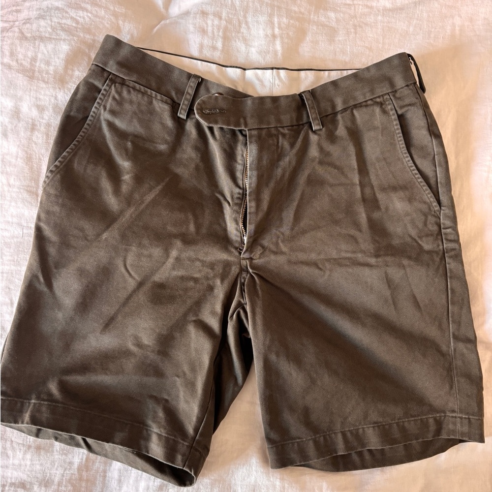 Spier & Mackay Men's Olive Cotton Shorts